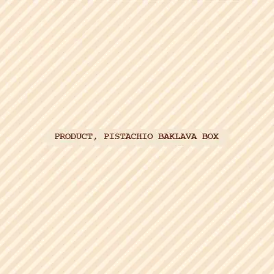Product: pistachio baklava box